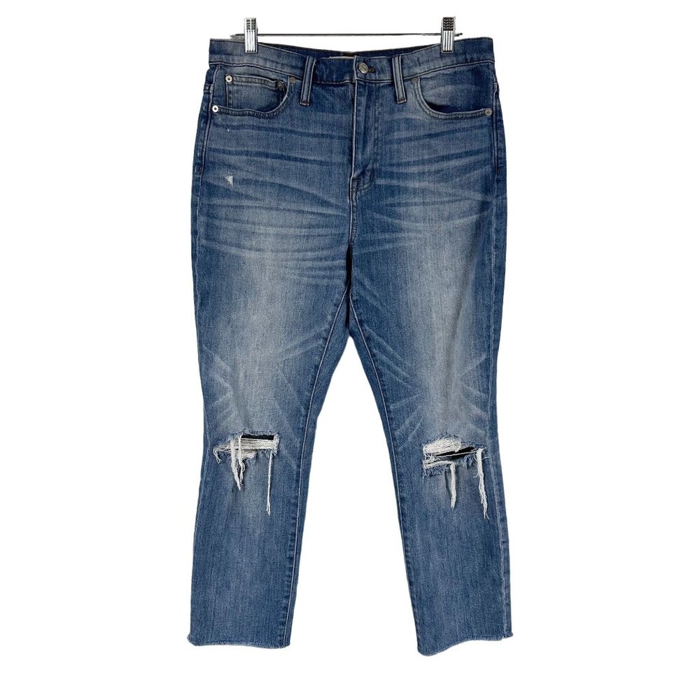 Madewell Blue Ankle Cropped Jeans - Picture 2 of 12